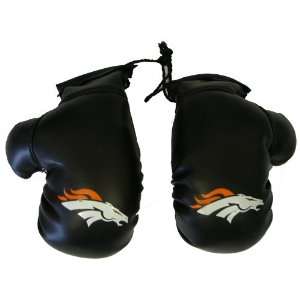  Denver Broncos NFL Rearview Mirror Mini Boxing Gloves 