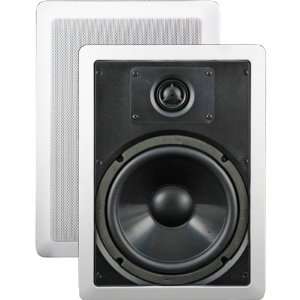  NEW 8 100 Watt 2 Way In Wall Speaker   White (Home Audio 