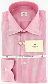 New $425 Borrelli Pink Shirt 15.5/39  