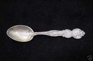 Antique STERLING Silver LOS ANGELES CA. Souvenir Spoon  