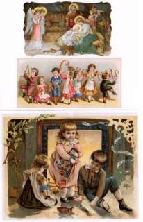 Victorian Christmas Labels Vintage Stickers Reproductions