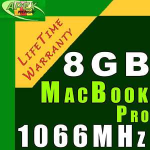 GB RAM Kit Memory for MacBook Pro 13 inch 2.26GHz 8GB  