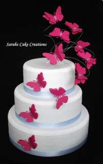 Butterfly Flutter Cake Topper Set   Wedding Birthday Decoration  