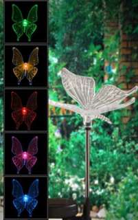 Hummingbird, Butterfly & Dragonfly Solar Garden Yard Stake Lights, 3 