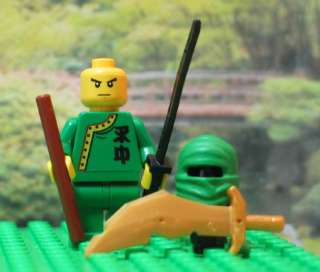 New Custom Green Ninja Ninjago Minifigure Genuine Lego Custom Painted 