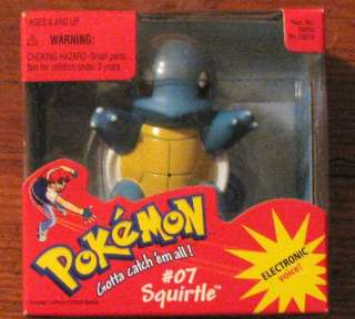 POKEMON ELECTRONIC CHATTERING VOICE Squirtle MIB #07  