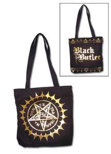 Black Butler Pentacle Emblem Tote Bag Mark Purse Sebastian 
