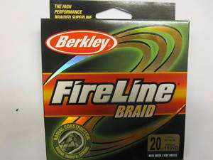 BERKLEY FIRELINE BRAID FISHING LINE 20 LB    110 yrd  