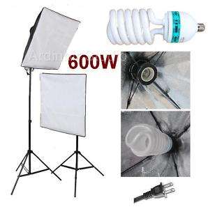 Photography Soft box Continuous Lighting Stand Kit Set  