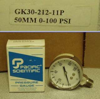 Pacific Scientific GK30 212 11P Pressure Gauge  
