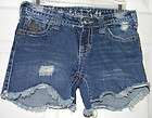 industrial cotton denim distressed short shorts misses quick look buy