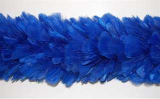TURKEY BOA   ROYAL BLUE 2 Yards 8 10 Feathers Costumes  