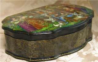 HAND PAINTED LACQUER BOX AUTHENTIC RUSSIAN FAIRY TALE  