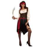 Damen Kostüm Piratin, Einheitsgröße  Piraten Frau Seeräuber von 