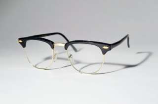 Clubmaster Vintage Black Wayfarer Sun Clear Glasses Sunglasses Retro 