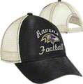 Baltimore Ravens Womens Throwback Hat Vintage Classic Slouch Mesh 