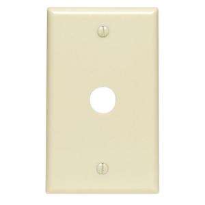 Leviton 1 Gang .625 Inch Hole Device Telephone/Cable Wallplate R51 