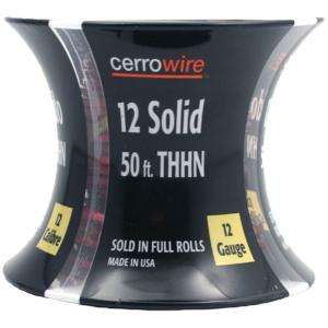 Cerrowire 50 Ft. 12 Gauge Solid THHN Cable Red 112 1603B at The Home 