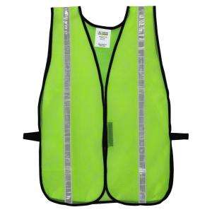   Lime Green Mesh Safety Vest One Size Fits All V111W 