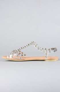 Jeffrey Campbell The Puffer Sandal in Clear and Silver  Karmaloop 