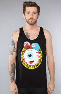 Mishka The Keep Watch Cartoon Crest Tank in Black  Karmaloop 