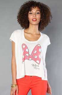 Junkfood Clothing The Minnie Mouse Bow Crew Tee  Karmaloop 