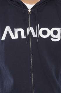 Analog The Analogo Zip Up Hoody in Navy  Karmaloop   Global 