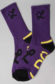 LRG Core Collection The Core Collection Crew Socks in Purple 