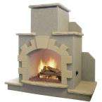 Cal Flame 55,000 BTU Gas Outdoor Fireplace