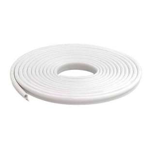 MD Building Products 1/2 In. X 17 Ft. White Vinyl Gasket Weatherstrip 