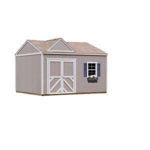   Products Columbia 12 ft. x 12 ft. Wood Storage Building Kit with Floor