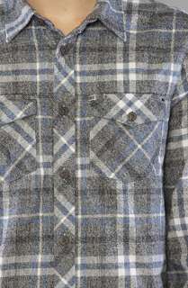 Analog The Floyd Flannel Buttondown Shirt in Charcoal Heather 