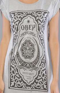 Obey The Moroccan Label Graphic Dress in Heather Gray  Karmaloop 