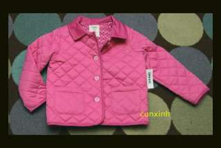 Old Navy Toddler Girl Quilted Coat Jacket 3T 4T PINK  