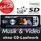 6cm/3TFT MONITOR VIDEO MPEG4 USB+SD64  WMA AUTORADIO OHNE CD 