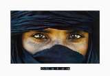   Augen Afrika Araber arabisch Wüste Turban Blick Bild Top Deko Neu XL