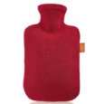 Fashy 6530 Wärmflasche mit Vliesbezug 2 L, Farbe kirschrot von Fashy