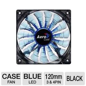 Aerocool Shark 120mm Blue Edition Fan   82.6CFM, 2 Modes, 15 Fan 