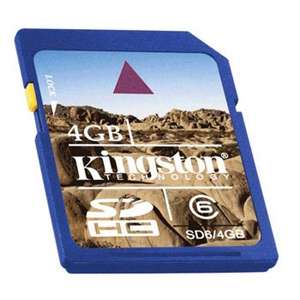 Kingston 4GB SDHC Class 6 Flash Card 