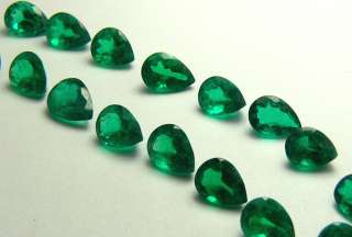   Dark Green Loose Colombian Emerald Parcel~Pear Shape 16 Stones  