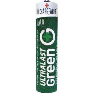 Ultralast ULGHP8AAA AAA Green High Power Rechargeable Batteries   8 