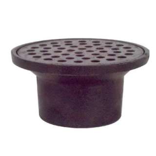 in. Cast Iron St. Louis Style Floor Drain with 4 3/4 in. Strainer 