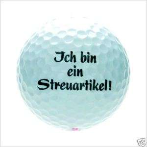 Golfball Motiv mit witzigen Sprüchen Grazy Golf Ball  