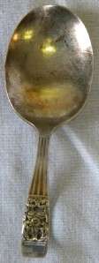 Oneida Community Silverplate Baby Spoon w/Curved Handle  