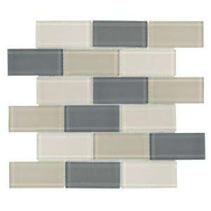   12 in. x 12 in. Rocky Canyon Glass Mosaic Tile 99430 