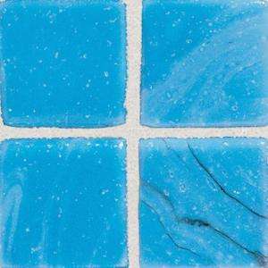   12 in. Cancun Blue Glass Mosaic Tile SR5011MS1P 