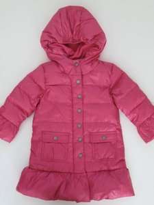   NWT Warmest Pink Ruffle Puffer Coat Parka Jacket Down 12 18 24 M 2 3 5