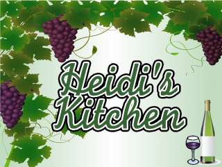 Wine Grapes Personalized Kitchen Magnet Gift Any Name  