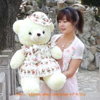 Cute Nice Plush Princess Pretty Teddy Bear Doll 35H  