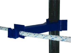 Extension Insulator T Post   Blue   Electric Fence  